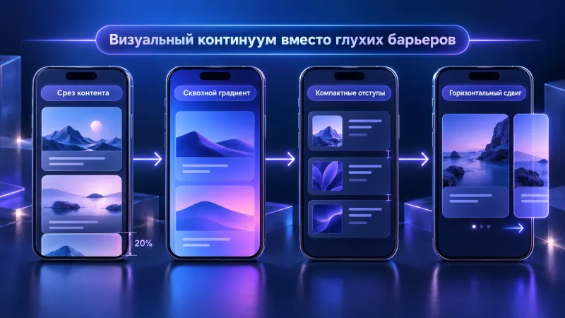 Методы устранения иллюзии конца страницы