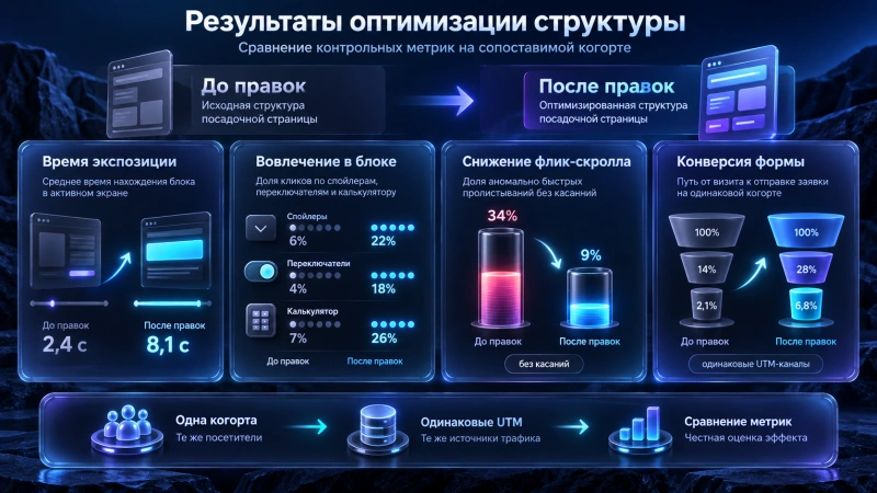 Как измерить результат оптимизации после переработки структуры