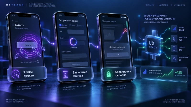 Поведенческие сигналы проблем верстки на смартфонах