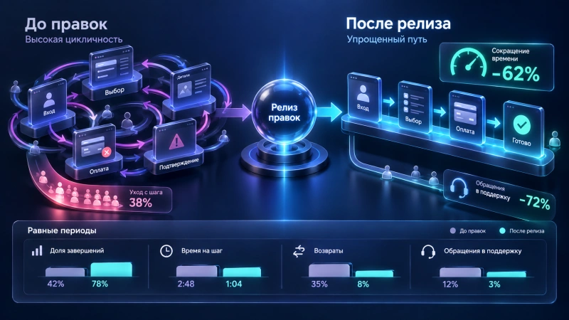 Методика оценки результатов после внесения интерфейсных правок