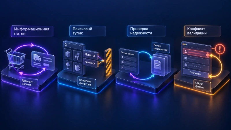 Типичные петли маршрутов и их первопричины