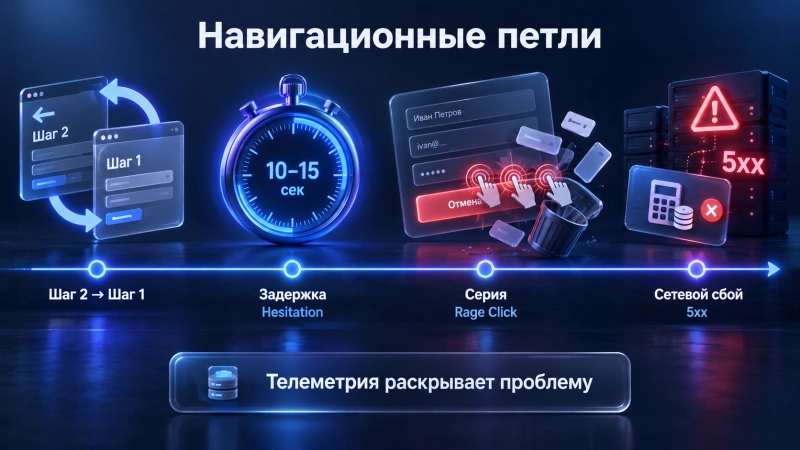 Диагностика петлевых сценариев по журналам событий без видеозаписей