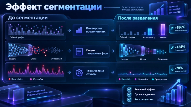 Как измерить результат оптимизации после разделения сегментов