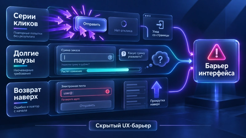 Поведенческие аномалии: где интерес сменяется интерфейсным барьером