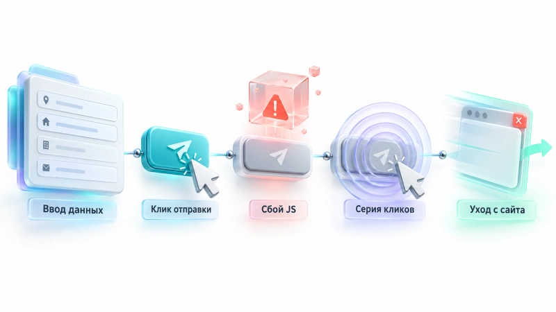 Признаки скрытого интерфейсного бага: яростные клики и тихие ошибки