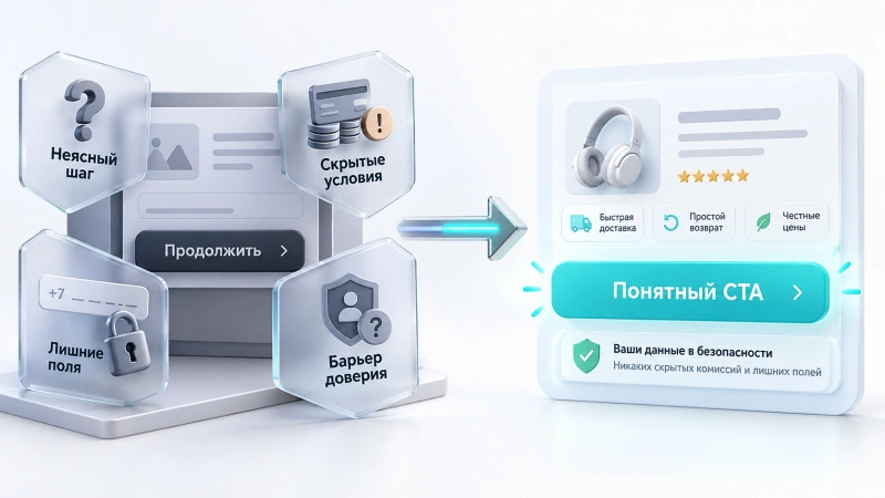 Интерфейсные и смысловые барьеры: почему пользователь сомневается
