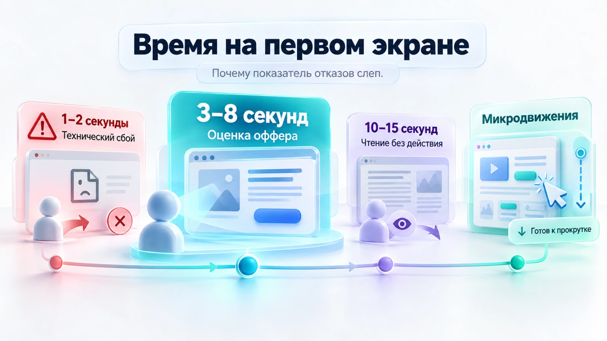 Первый экран лендинга: как понять по глубине скролла и кликам, цепляет ли оффер посетителей