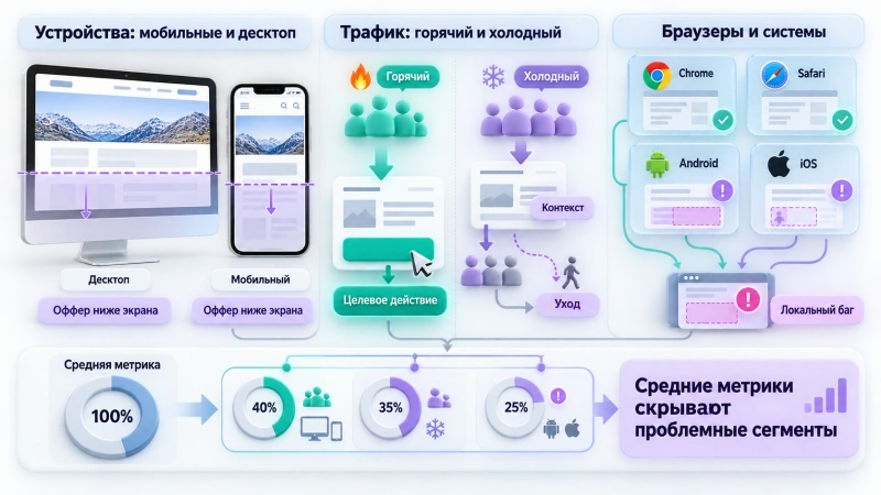 Сегментация данных: почему один и тот же экран дает разный результат