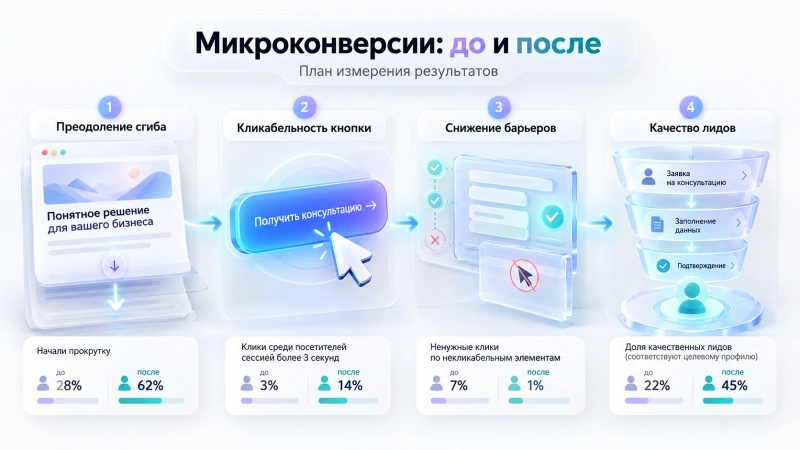 Как измерить результат изменений первого экрана