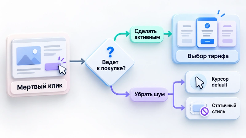 Интерфейсные решения: сделать активным или убрать визуальный шум