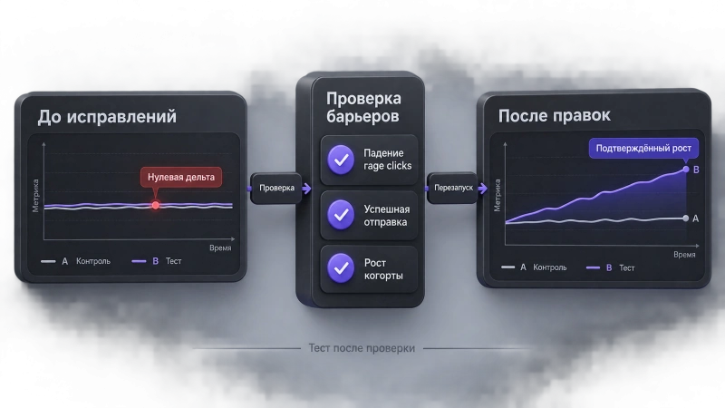 Как измерить эффект и подтвердить гипотезу после исправлений