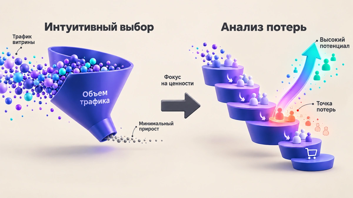Поиск узких мест для тестирования: как выделить экраны с наибольшим потенциалом роста конверсии
