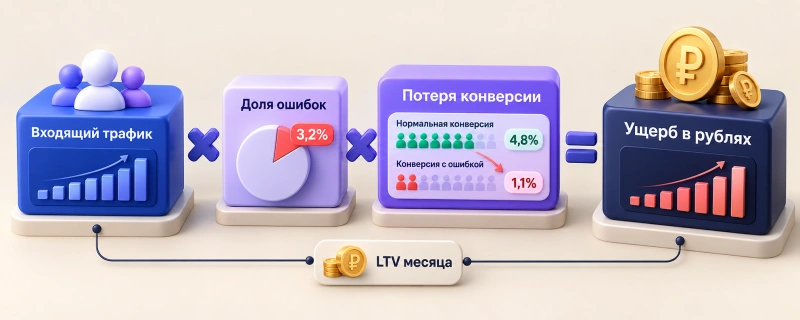 Формула расчета финансовых потерь: как перевести ошибку в рубли