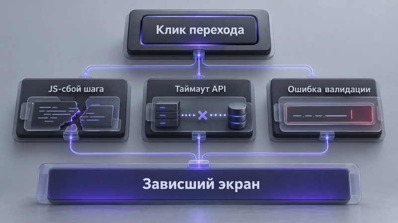 Технический слой: скрытые JS-ошибки и проблемы валидации